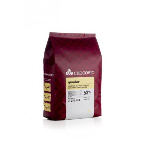 Xocolata Quador 53% Gotes Bossa 5Kg