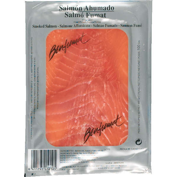 Salmó Fumat Pretallat Benfumat 1.5kg± 5u