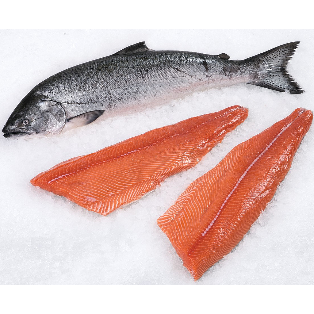 Salmon 1200/1400 gr/filete 1filete/bolsa Elaboración propia