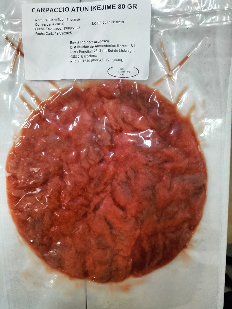 Carpaccio de Atún 50gr